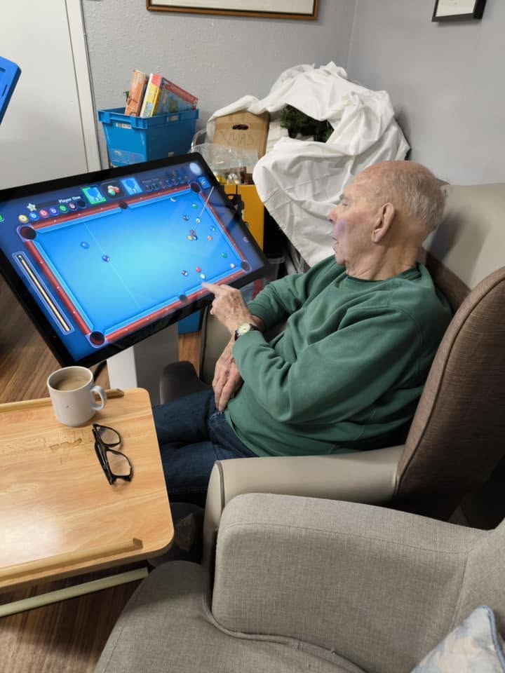 Residents enjoying games at Rickeston Mill