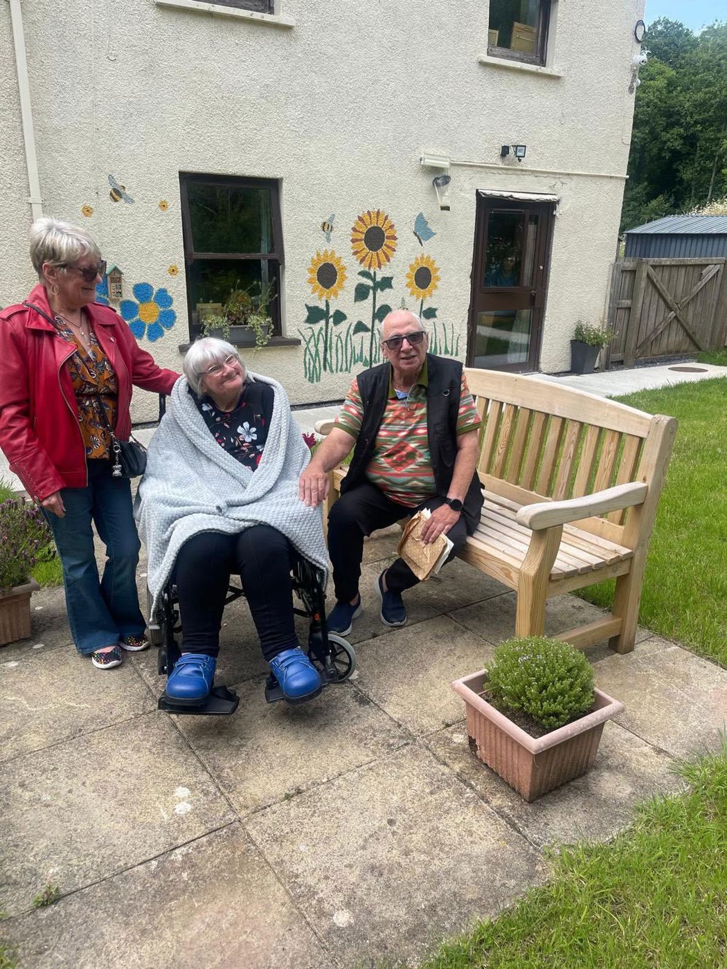 Family time together at Rickeston Mill Nursing Home
